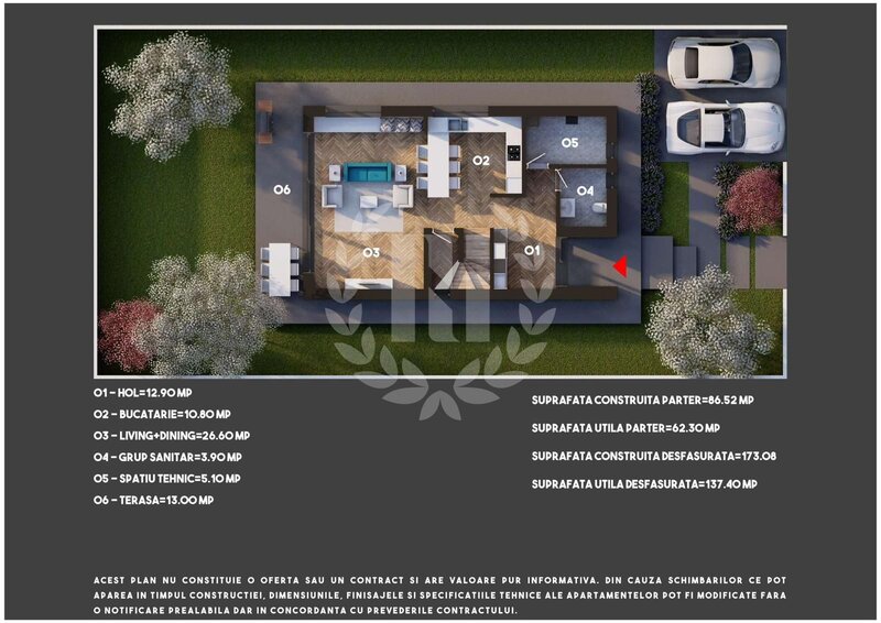 Tunari, direct proprietar, vila premium, TVA inclus.